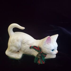 Enesco White Cat Figurine
